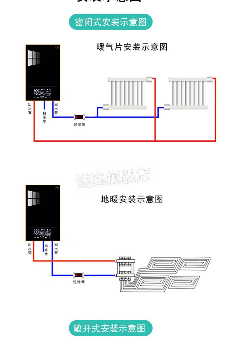 现货闪发电锅炉地暖半导体电锅炉家用采暖炉220v农村煤改电暖气片地暖