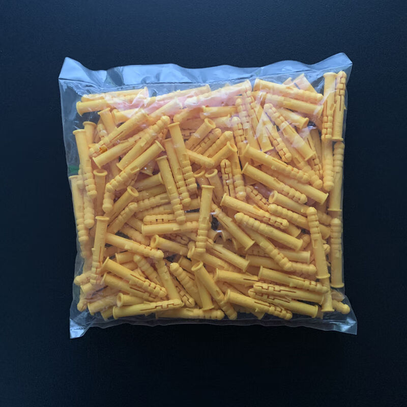 小黄鱼塑料膨胀管胶塞胶粒加长胀塞涨塞膨胀螺栓墙塞68101050膨胀管配