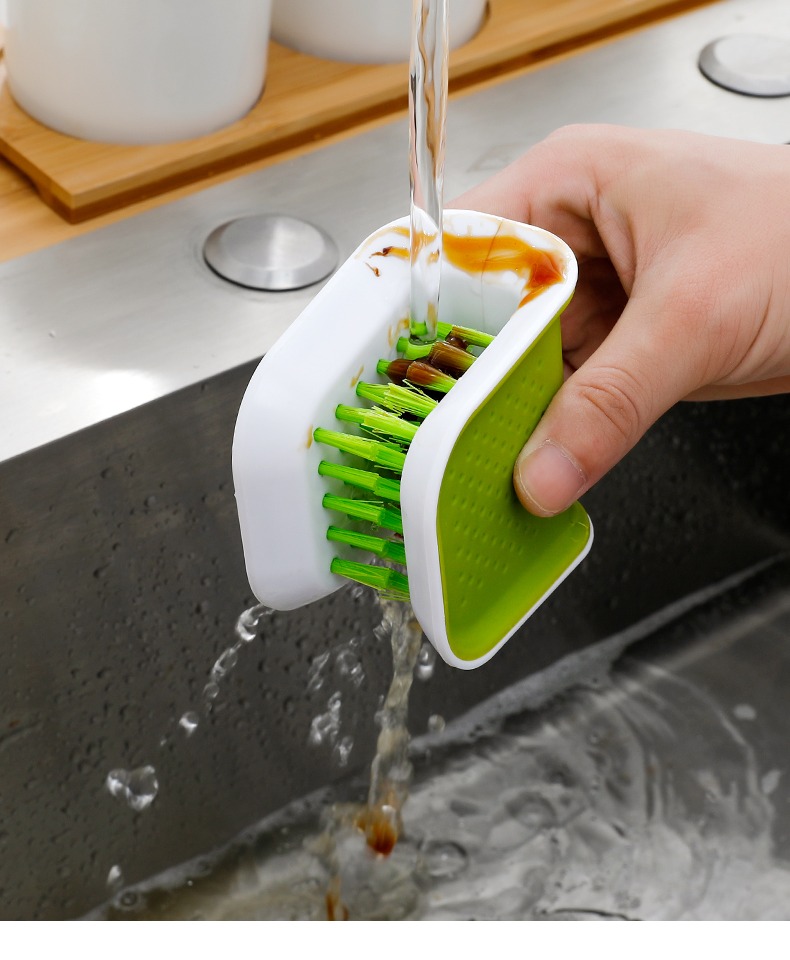 u型洗刀刷折叠刀具清洁刷多功能家用厨房筷子刀叉清洗护手刷u型刀叉刷