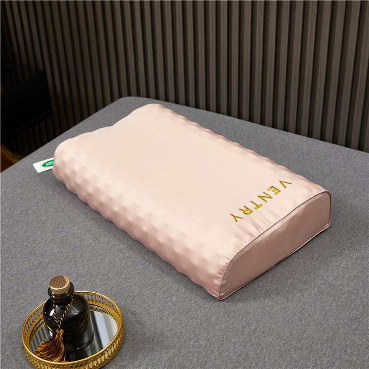 ventry乳胶枕纯进口带钢印泰国天然乳胶枕v牌天丝玻尿酸艾草驱蚊枕蓝