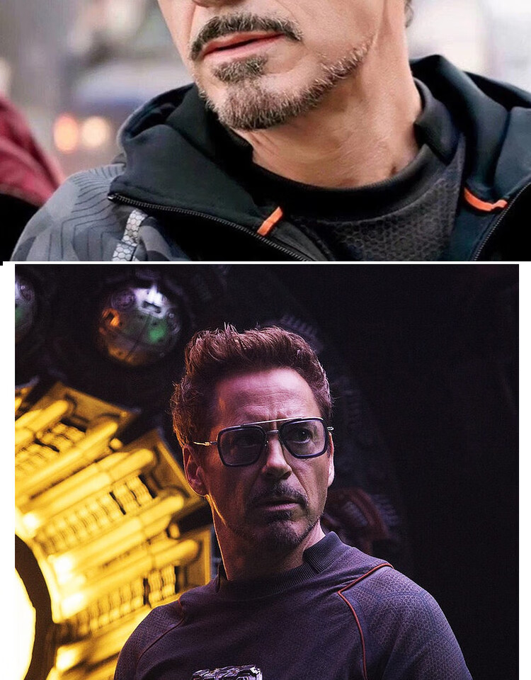 园洁明雪菀绮复仇者联盟3钢铁侠小罗伯特唐尼同款眼镜五边形墨镜太阳