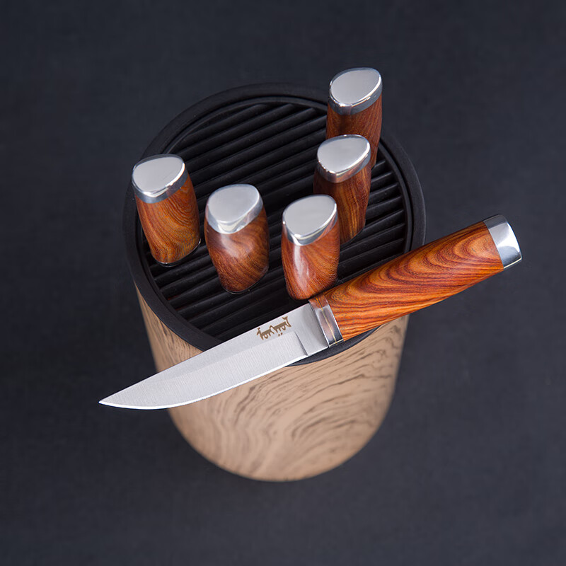 蒙古手把肉小刀藏族实木柄刀套装手扒肉刀水果餐刀西餐牛排刀内吃羊肉