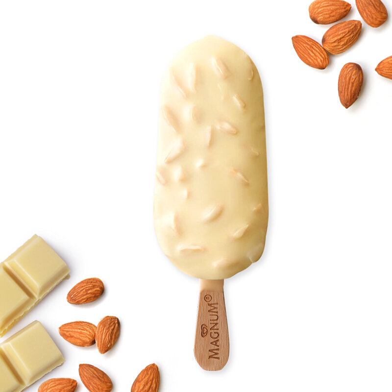 徽旺冷饮 和路雪梦龙雪糕白巧克力坚果口味冰淇淋雪糕65克 10支【图片