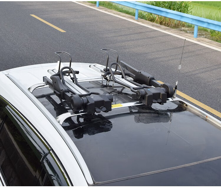 汽车车载固定车顶自行车架顶轿车通用行李横杆山地公路单车架2个
