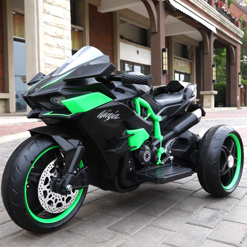 三轮车可充电大童男女孩可坐大人双人大型号玩具车豪华白无级变速手动