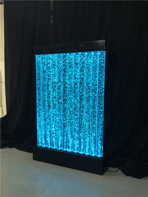 好物推荐水幕墙隔断水幕墙流水墙气泡水舞大型亚克力屏风隔断玄关鱼缸