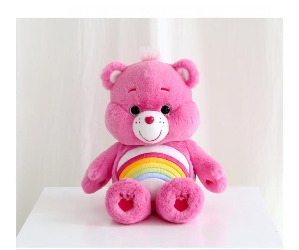 彩虹熊公仔jellybubblecarebears彩虹熊毛绒公仔生日礼物女生61儿童节