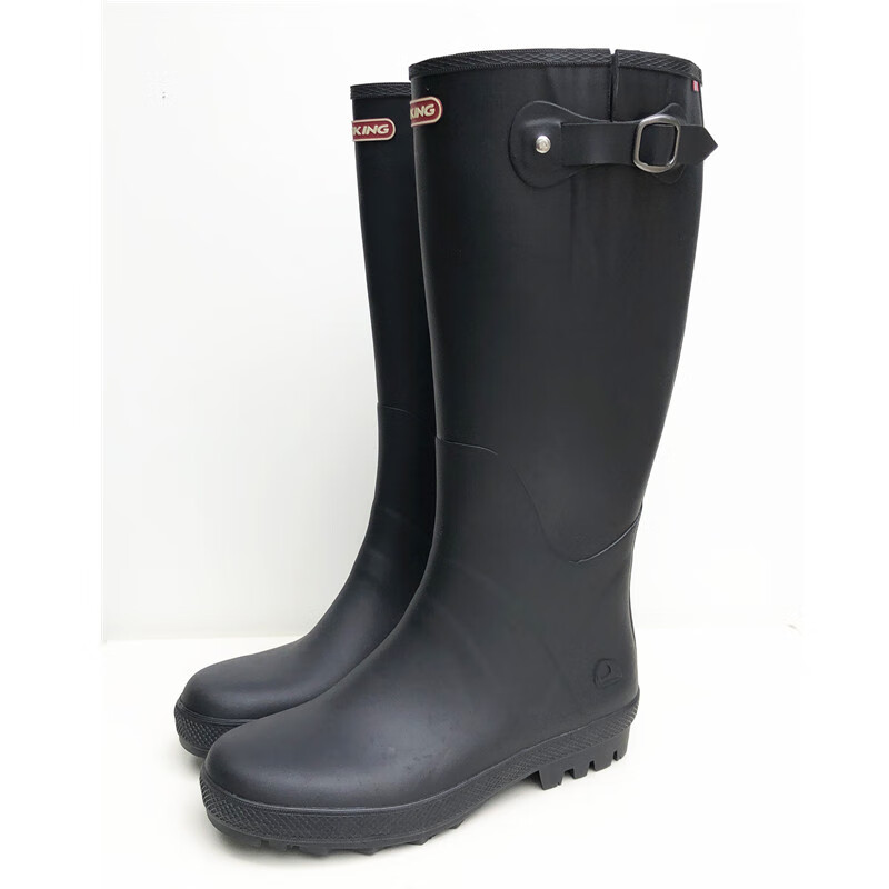 特大号水鞋成人男雨靴加大码雨鞋橡胶中高筒防水马靴胶鞋特大码 磨砂