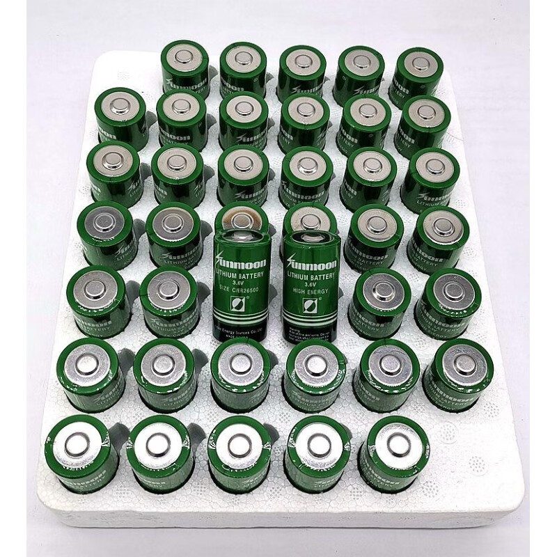 6v锂电池燃气表流量计物联网2号电池er26500m er26500并联电池组