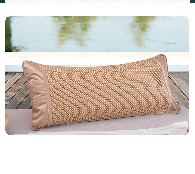 达卡尼夏季凉席双人冰丝枕套藤席枕席1.2/1.5/1.