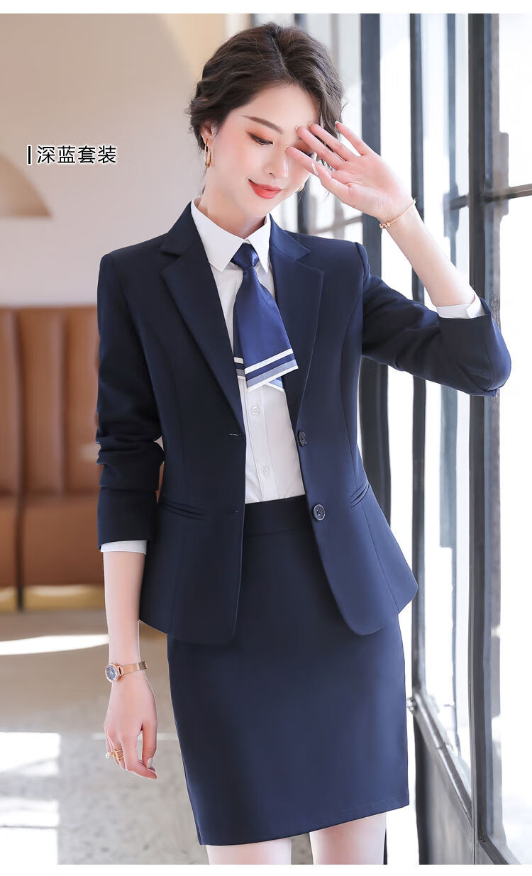 xiaofen纯棉黑色小西装套装女高端时尚气质女神范职业装面试正装销售