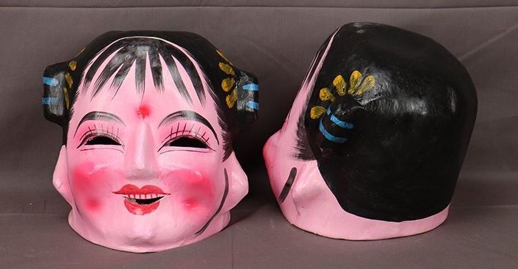 【京选好货】2022大头娃娃面具 大头娃娃面具佛头套小男女孩秧歌舞龙