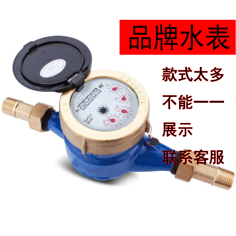 水表智慧水表全不锈钢水表旋翼式水表三止回阀川水表家用水表 4分(半