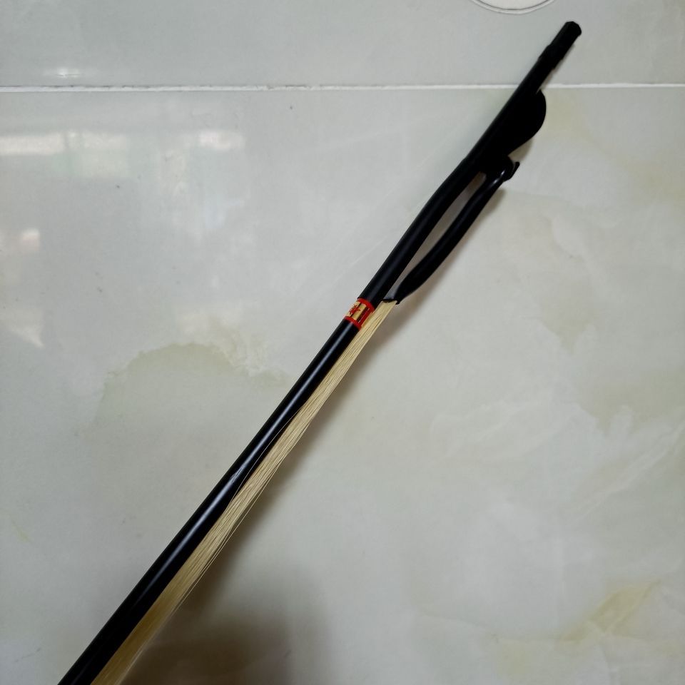 白马尾二胡弓乐器配件二胡弓琴弓黑色杆白马尾弓