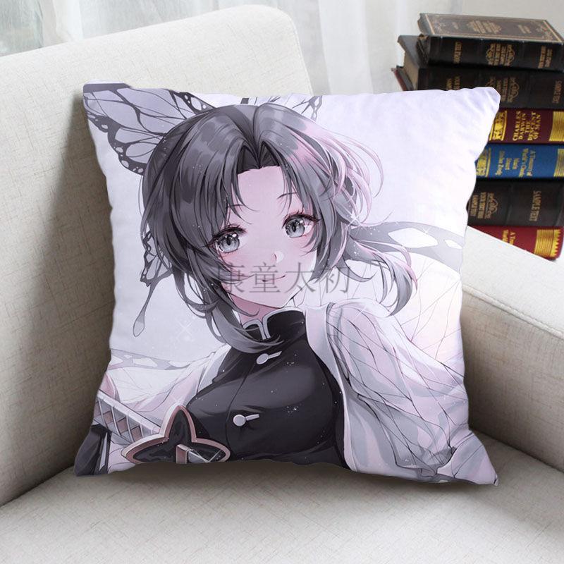 鬼灭之刃蝴蝶忍周边同款抱枕来图定制男女生礼物靠枕动漫礼 15 35*35