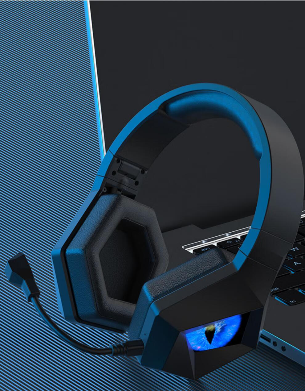 小米mi索尼通用钛度冰霜之眼l1魔兽争霸游戏电竞耳机带麦蓝牙50头戴式