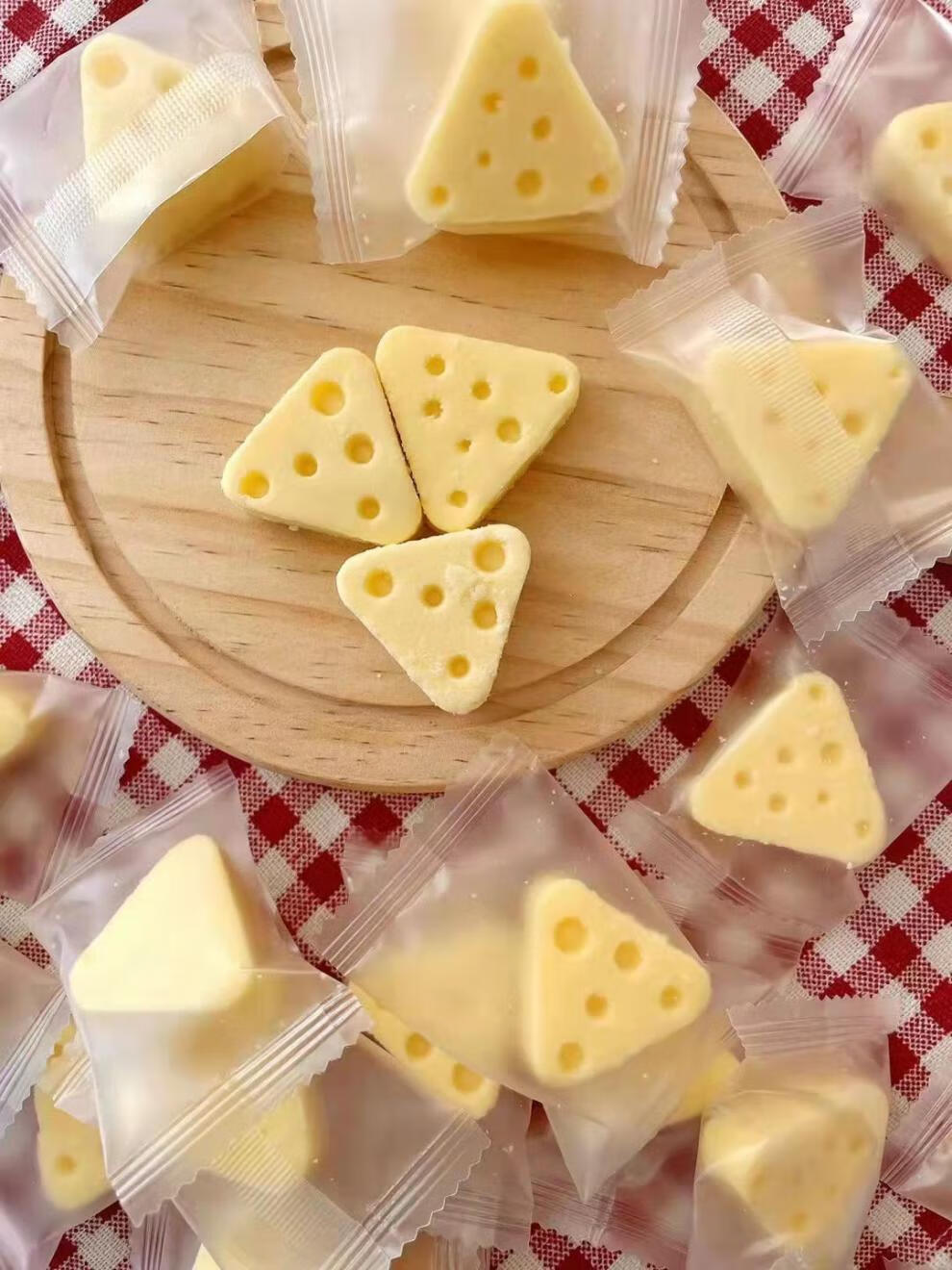 通特 三角鲜牛奶芝士奶酪酸奶块原味健康小零食猫和老鼠同款奶酪 沙果