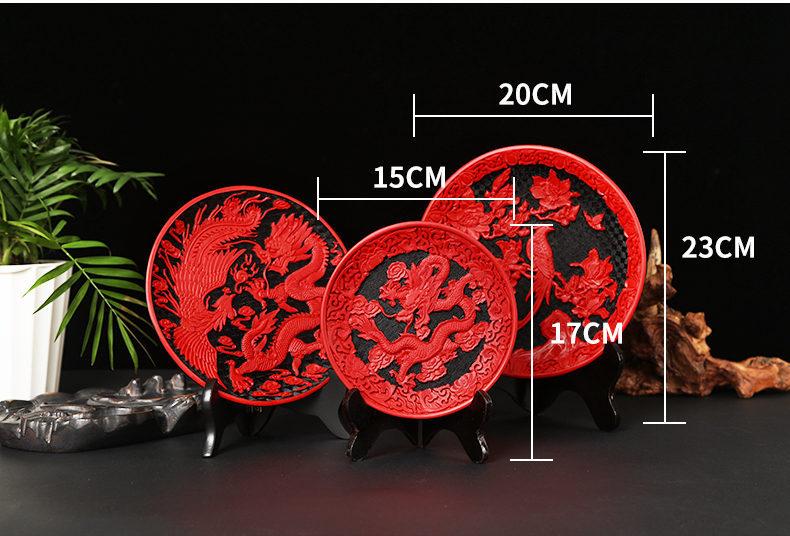扬州漆器漆器雕漆摆件特色工艺礼品北京老外品礼物剔红漆雕扬州纪念