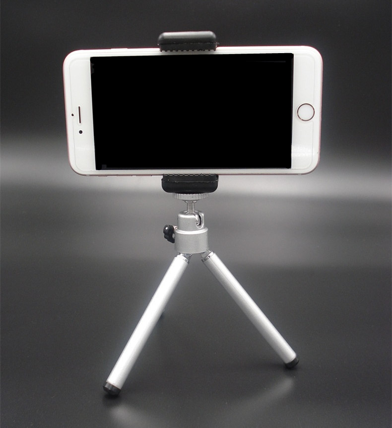 手机懒人支架桌面三角架看电视自拍照网红快手主播直播三脚架 【1.