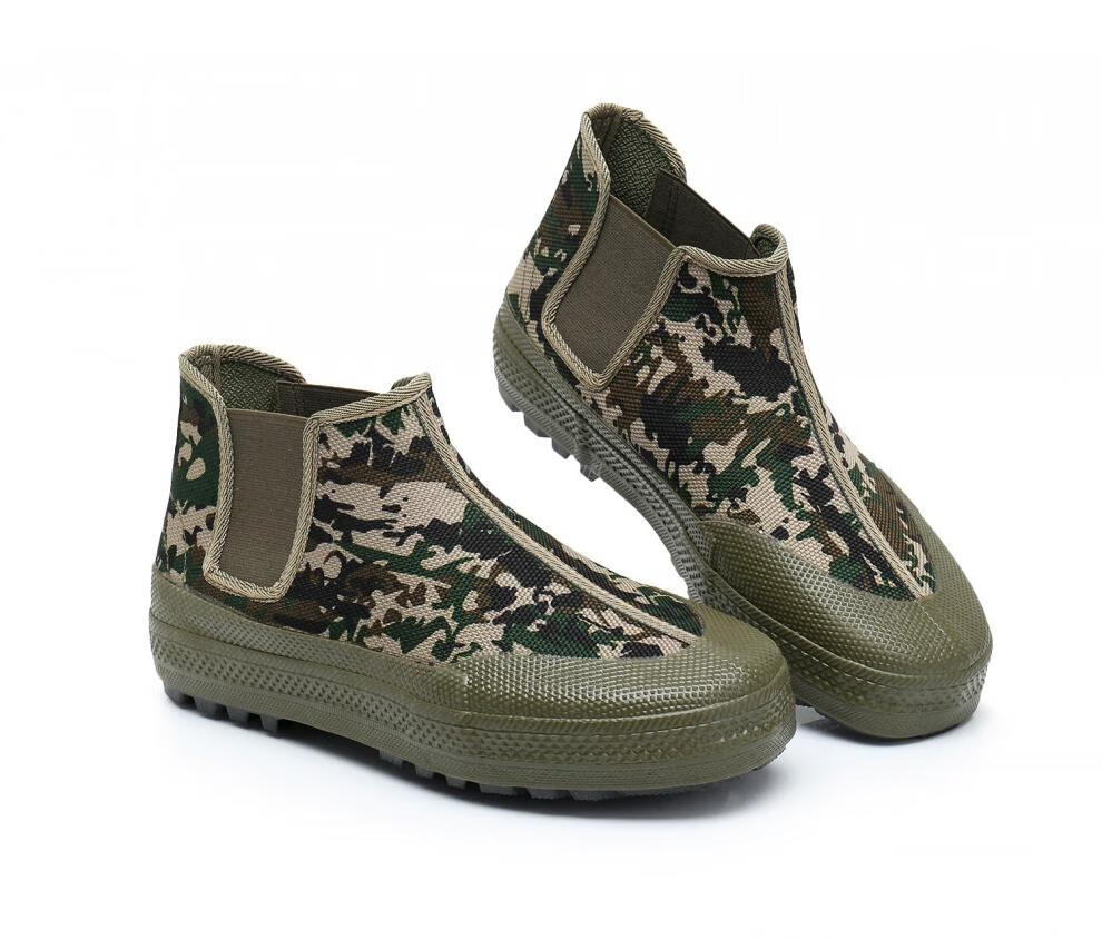 《2022新款军用解放鞋 解放鞋男女懒人帆布鞋工作鞋工地鞋一脚蹬高帮