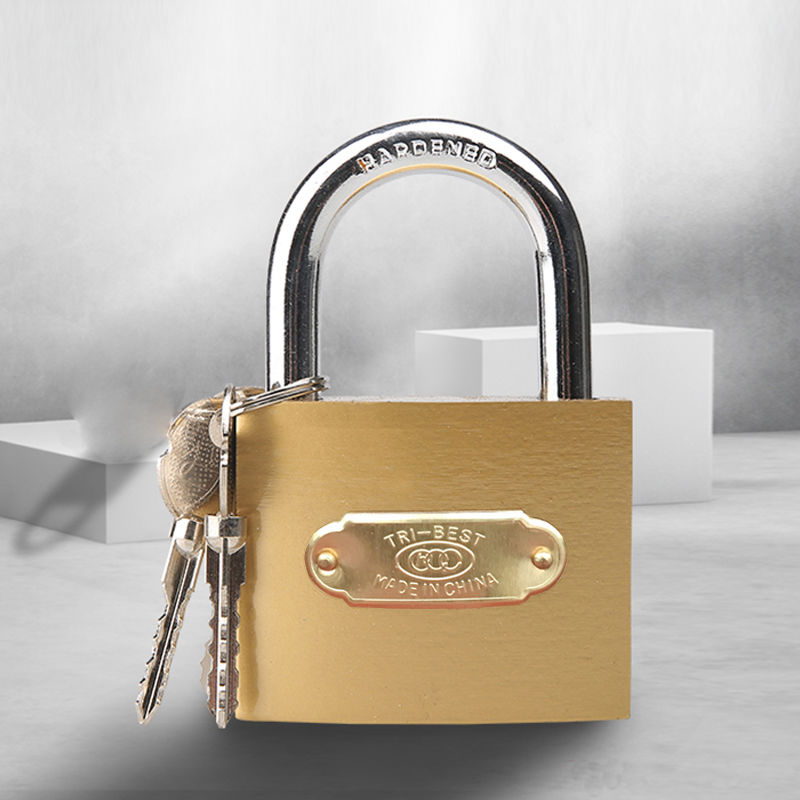 十字挂锁防盗锁家用门锁抽屉锁防水防锈防撬锁具宿舍用锁子柜子锁38mm