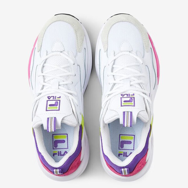 fila 斐乐 ray tracer织物透气缓震防滑女士休闲运动鞋 白色/156