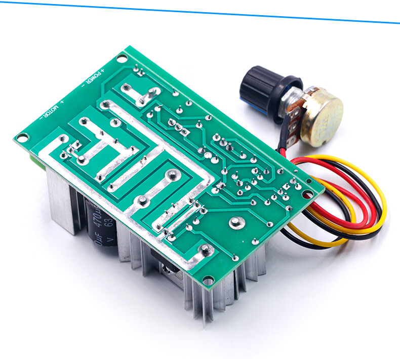 直流电机调速器pwm调速开关马达风扇控制器12v48v20a无级变速