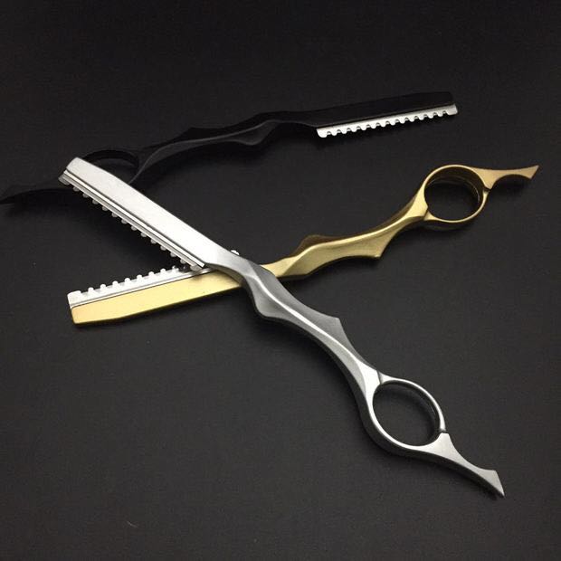 削刀家用金属削发刀头发打薄去薄削发器削发梳理发刀黑色带刀片一片