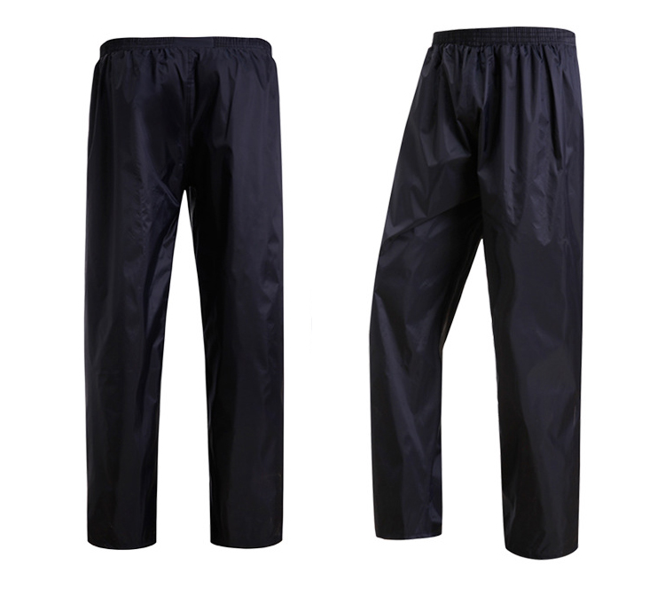 雨裤防水男女半身单件双层加厚防雨耐磨透气成人户外骑行防风裤子 藏