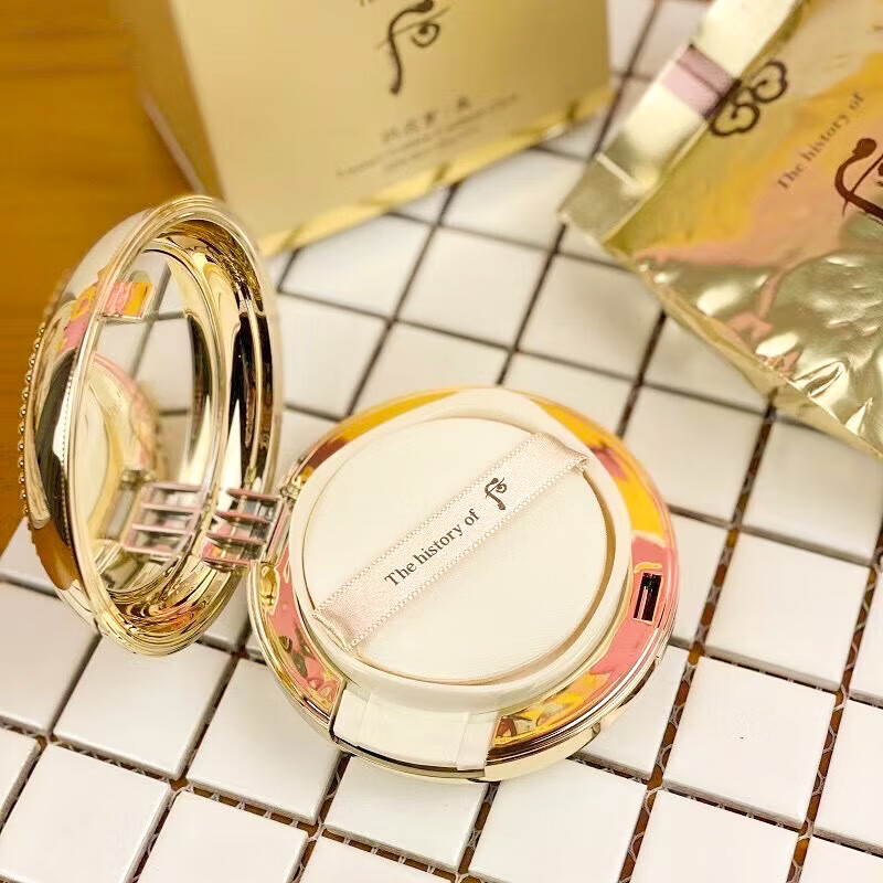 天气丹气垫 韩国whoo后气垫套盒牡丹黄金气垫bb霜限量版 新款黄金 21