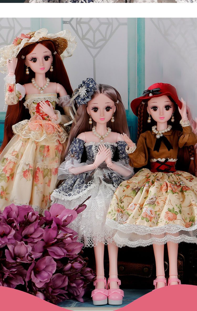 玩具女孩礼盒套装非100厘米60厘米宫艺臻选系列凌蝶公主无音乐a礼包12