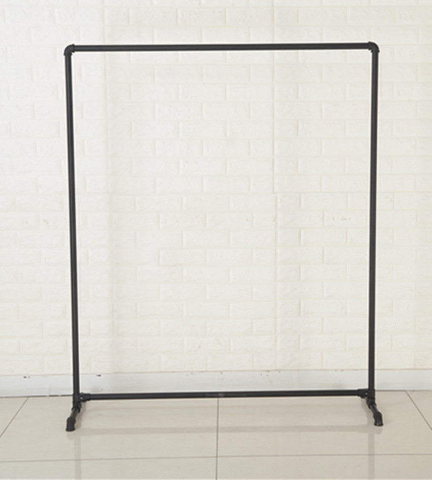 龙门架衣架服装店架展示架挂衣架龙门架落地双层铁艺水管服装架复古架