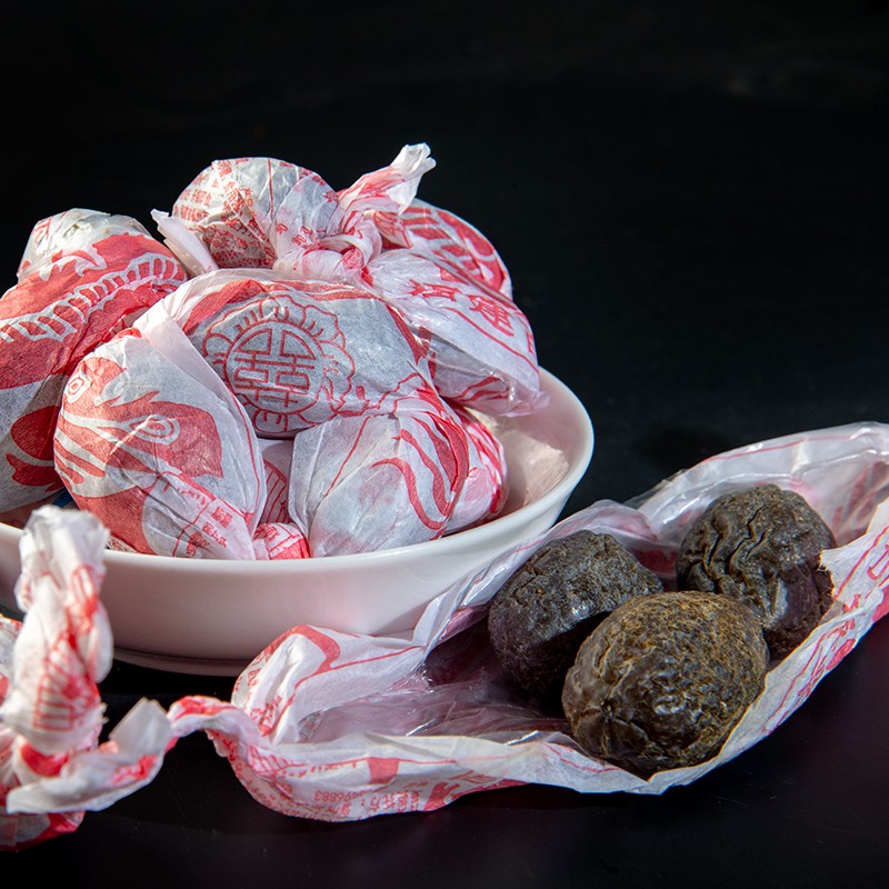 福州特产怀旧零食桂花榄百联食品蜜饯橄榄零食纸包橄榄串240克