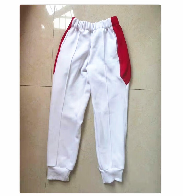 人大附中校服分校春秋款人大附中三亚学校上衣校服长裤校裤子 白色