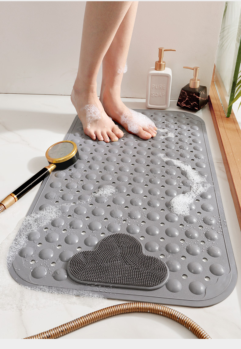 昂朴浴室防滑地垫淋浴房踩脚垫厕所垫子家用洗澡防水防摔垫卫生间地垫