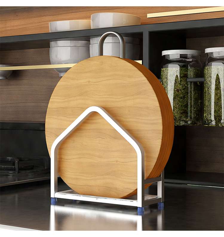 不锈钢砧板架壁挂锅盖架厨房用品置物架菜板架子刀架收纳架落地 w103