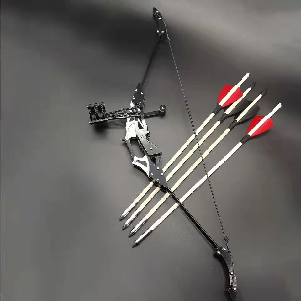 反曲弓直拉弓小弓箭车猎弓禁止捕猎竞技射箭大全 传统弓箭(50厘米长)