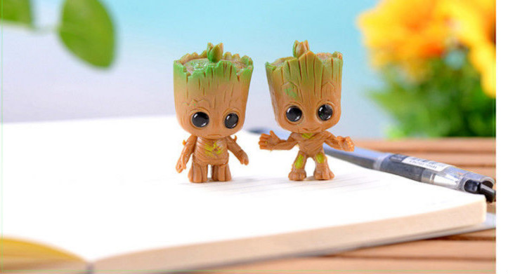 益蔻 漫威卡通小树人格鲁特桌面摆件 生日礼物女 微景观房间装饰品