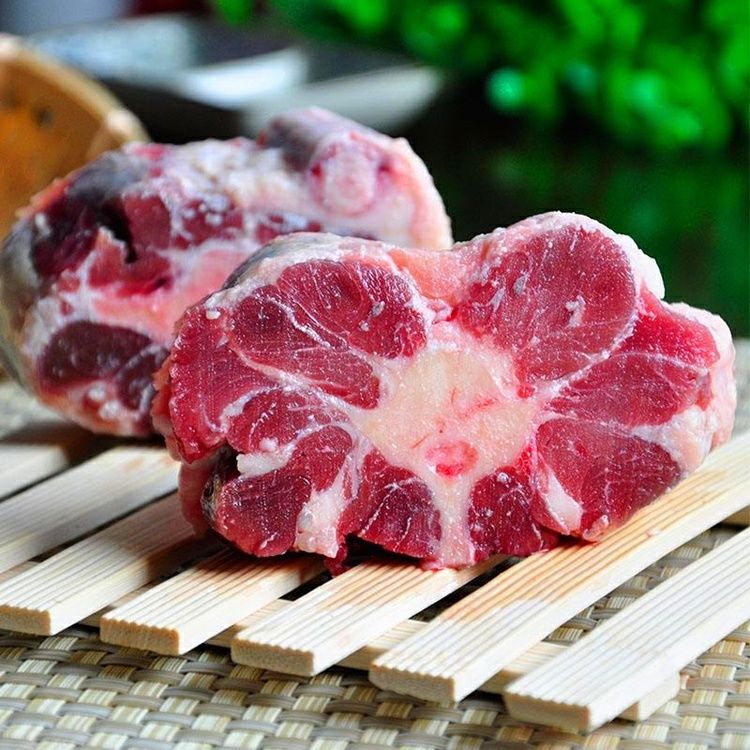 新鲜牛尾骨现杀散养黄牛肉冷冻牛尾巴牛骨头带皮带皮切块5斤装