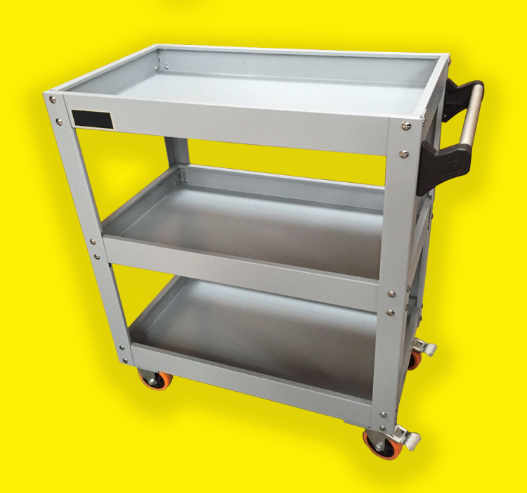 三层工具车多功能加厚手推车维修汽修车间移动零件小推车工具架子 700