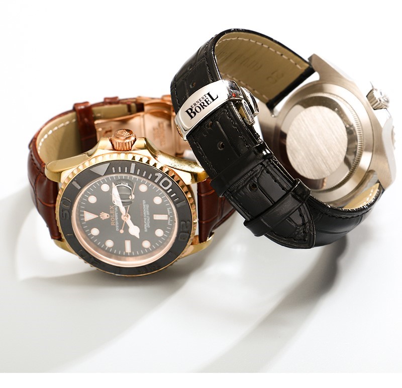 依波路手表表带原装依波路手表带男女真皮原装款蝴蝶扣牛皮表链格兰