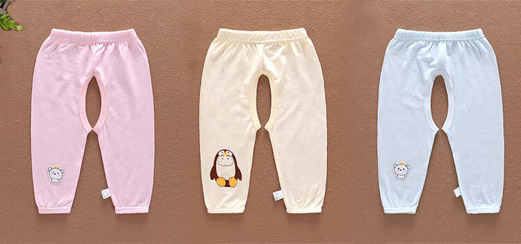 乐迪纯开裆裤男宝宝婴儿打底裤男孩裤子春款幼儿06岁棉质女孩外穿