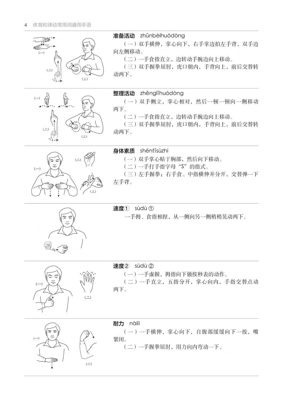 当天发货体育和律动常用词通用手语特殊教育手语技能书手语学习培训