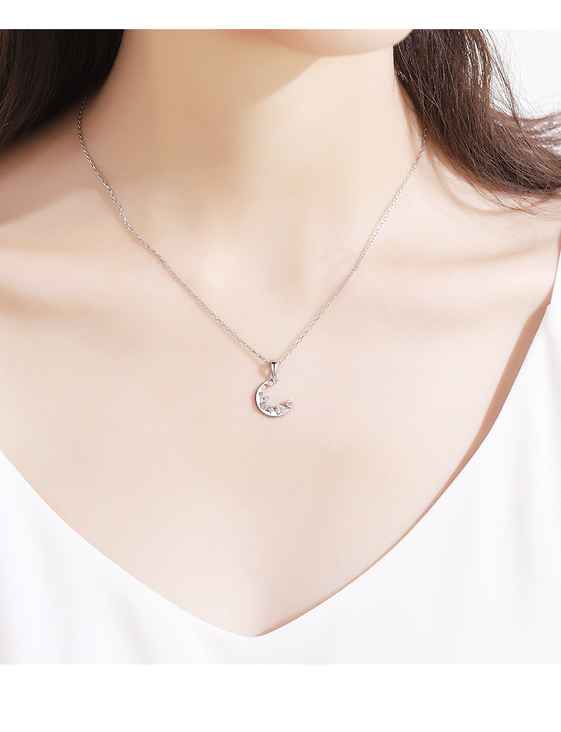 适用场景:日常佩戴项链规格:其他材质:925银风格:日韩风镶嵌材质:其他