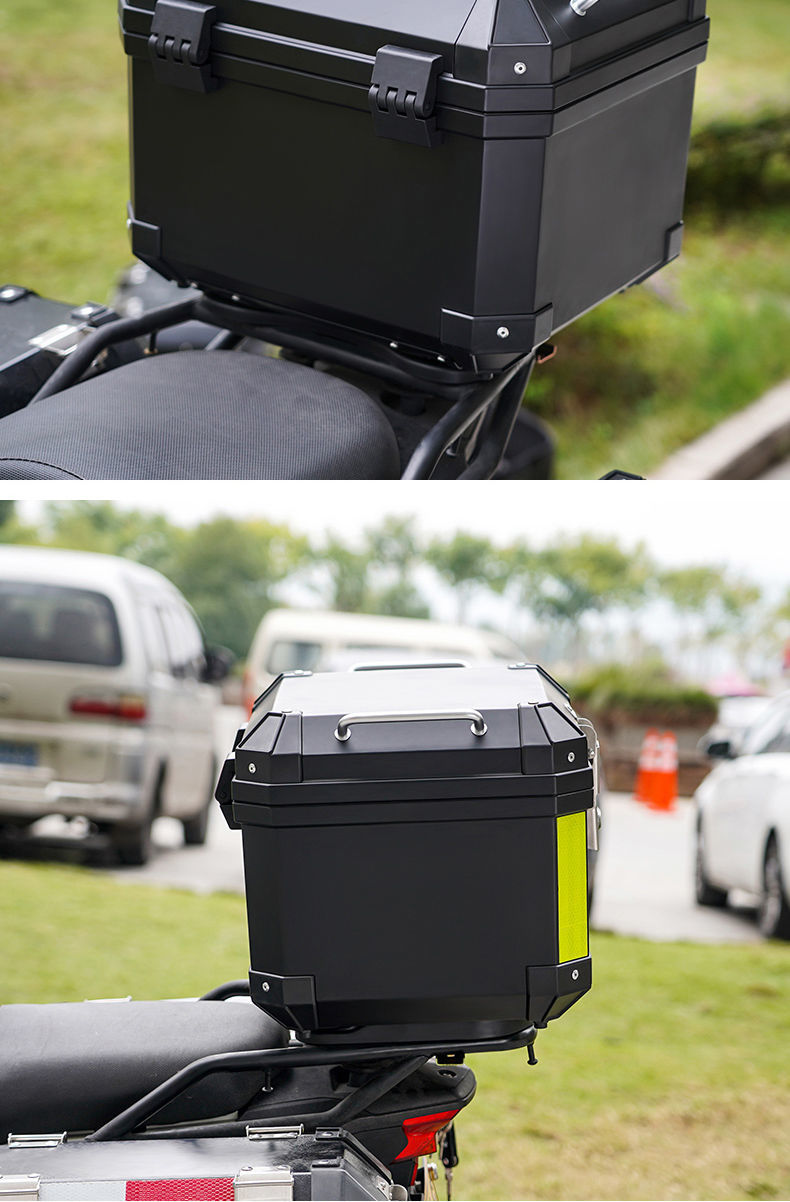 嘉宴摩托车尾箱机车后备箱电动车行李箱踏板车大号通用可拆卸工具箱子