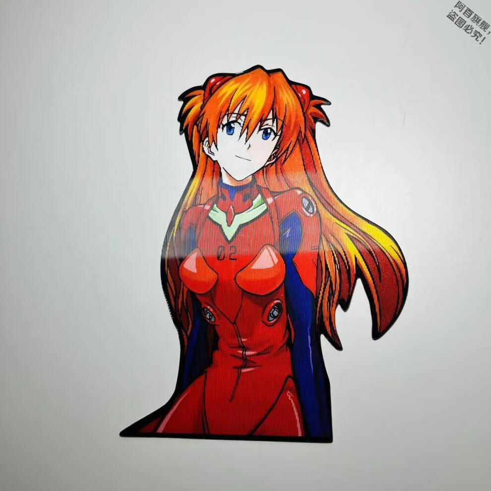 eva变色贴纸新世纪福音战士幻术贴纸明日香变色贴纸绫波丽3d渐变贴纸