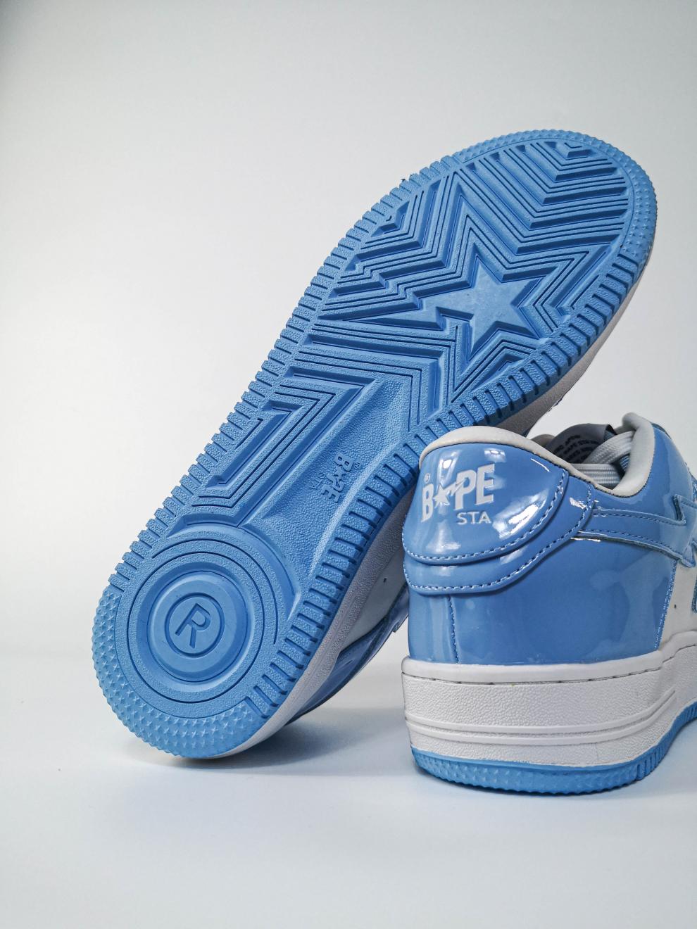 bapesta dunk sk8漆皮男女情侣街头潮牌联名运动时尚休闲滑板鞋 绿色