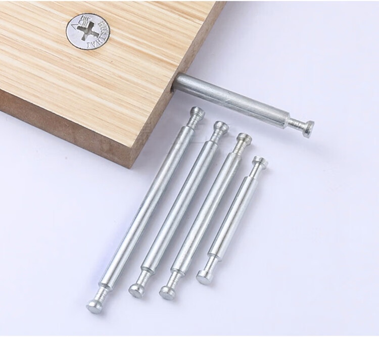 家具双头连接杆加长螺丝杆48/60/64/68/74/80/84三合一连接件螺栓