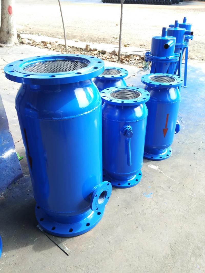 卧式直通除污器反冲洗过滤器p型过滤器zpg快速自动排污过滤器碳钢dn