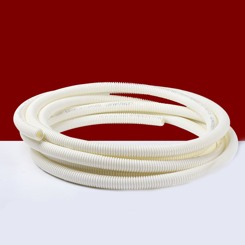 联塑pvc穿线白色波纹管4分塑料电管162550mm阻燃电线保护套软管16mm3